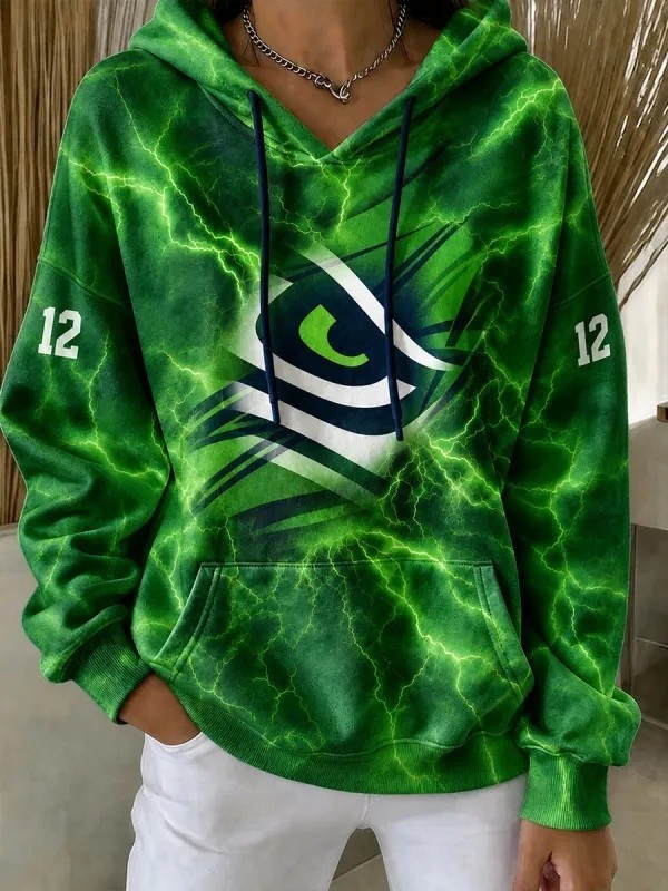 Musemora - Women's Seattle Seahawks Hoodie - Game Day Football