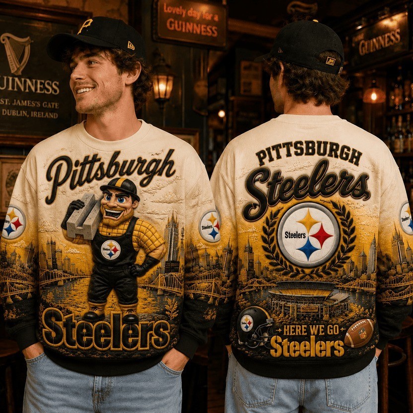 Musemora - Unisex Pittsburgh Steelers Sweatshirt - Football