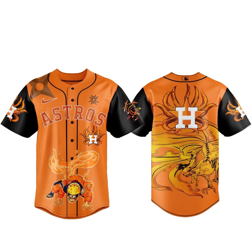 Houson Astros x Naruto Kurama Baseball Jersey