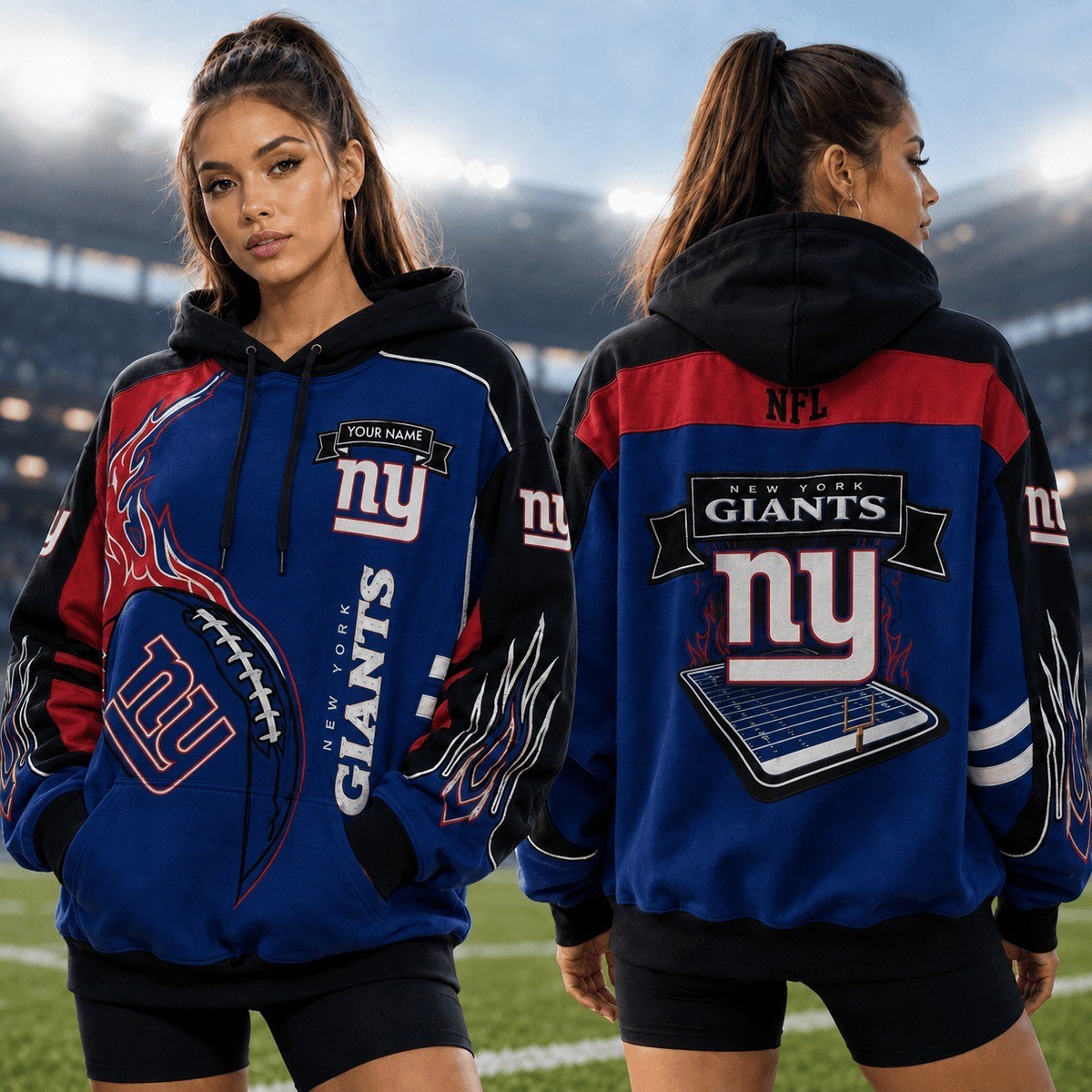 Musemora - Unisex New York Giants Hoodie - Football