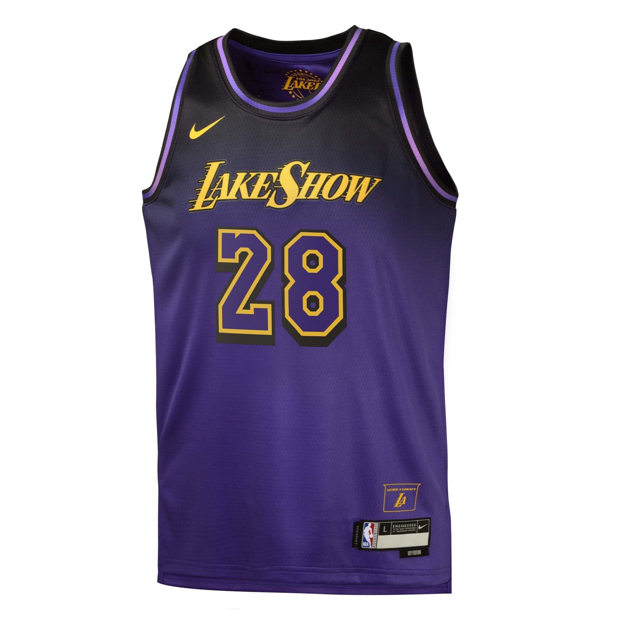 Los Angeles Lakers City Edition Swingman Jersey 2024 Purple Rui Hachimura Youth - Image 2
