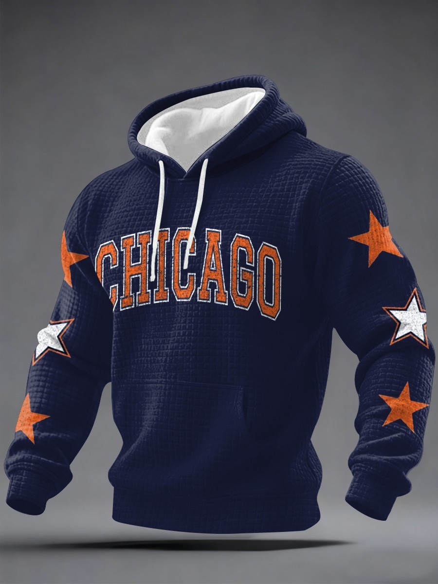 Musemora - Men's Chicago Bears Hoodie - Game Day Football