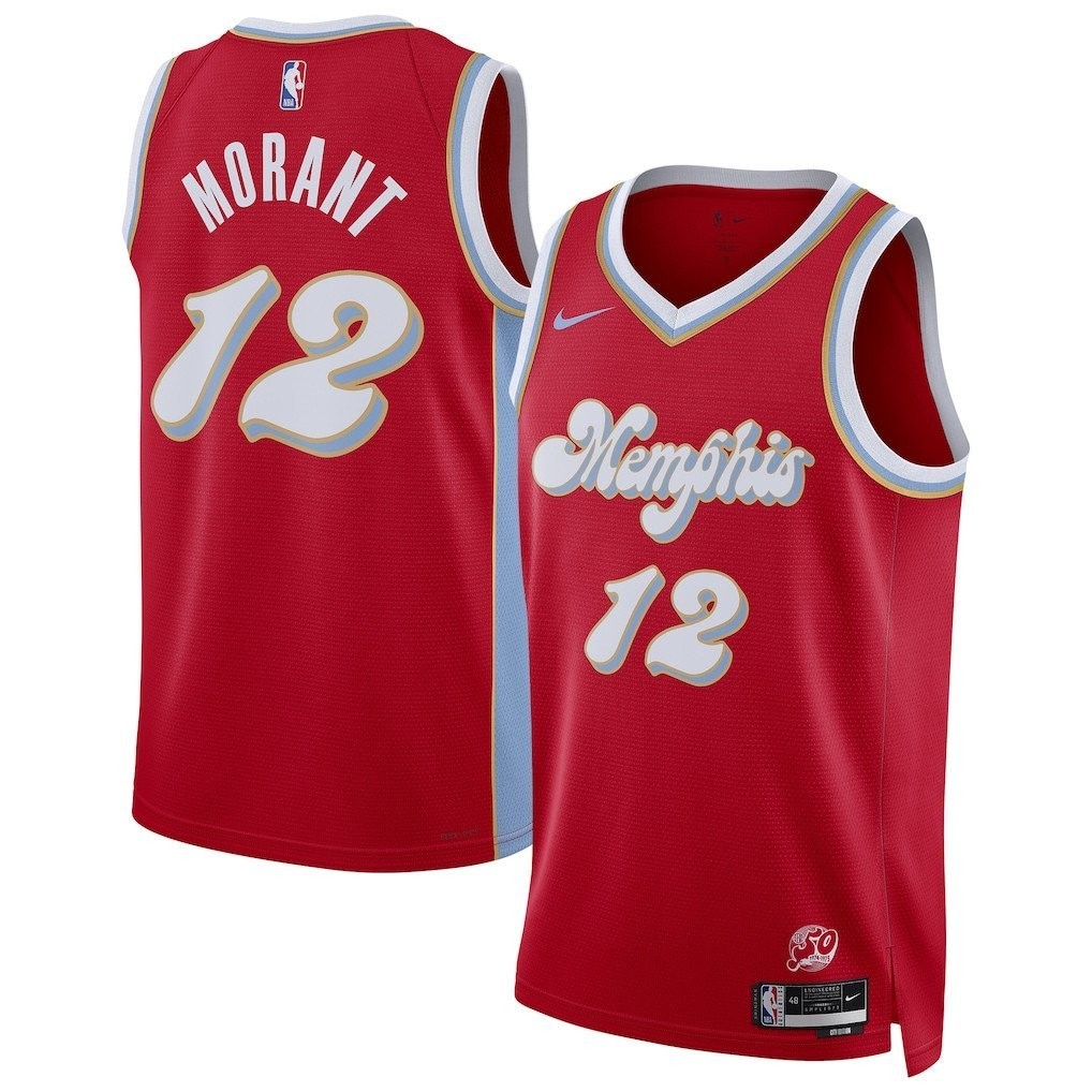 Ja Morant 12 Memphis Grizzlies Unisex 2024/25 City Edition Swingman Jersey Red