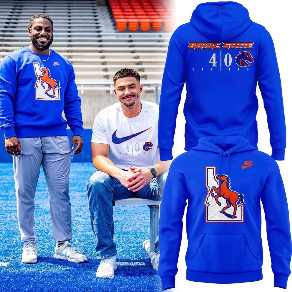 Musemora - Unisex Denver Broncos Hoodie - Football
