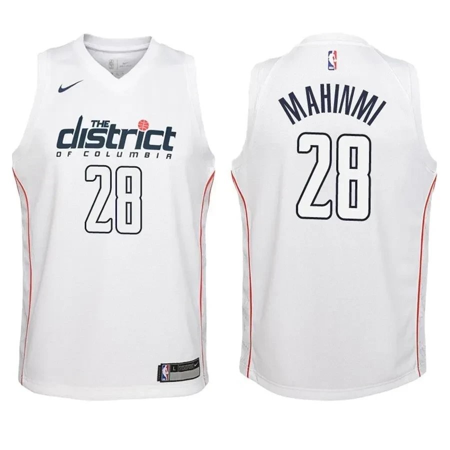 Youth Wizards Ian Mahinmi #28 City Edition White Jersey - Unisex