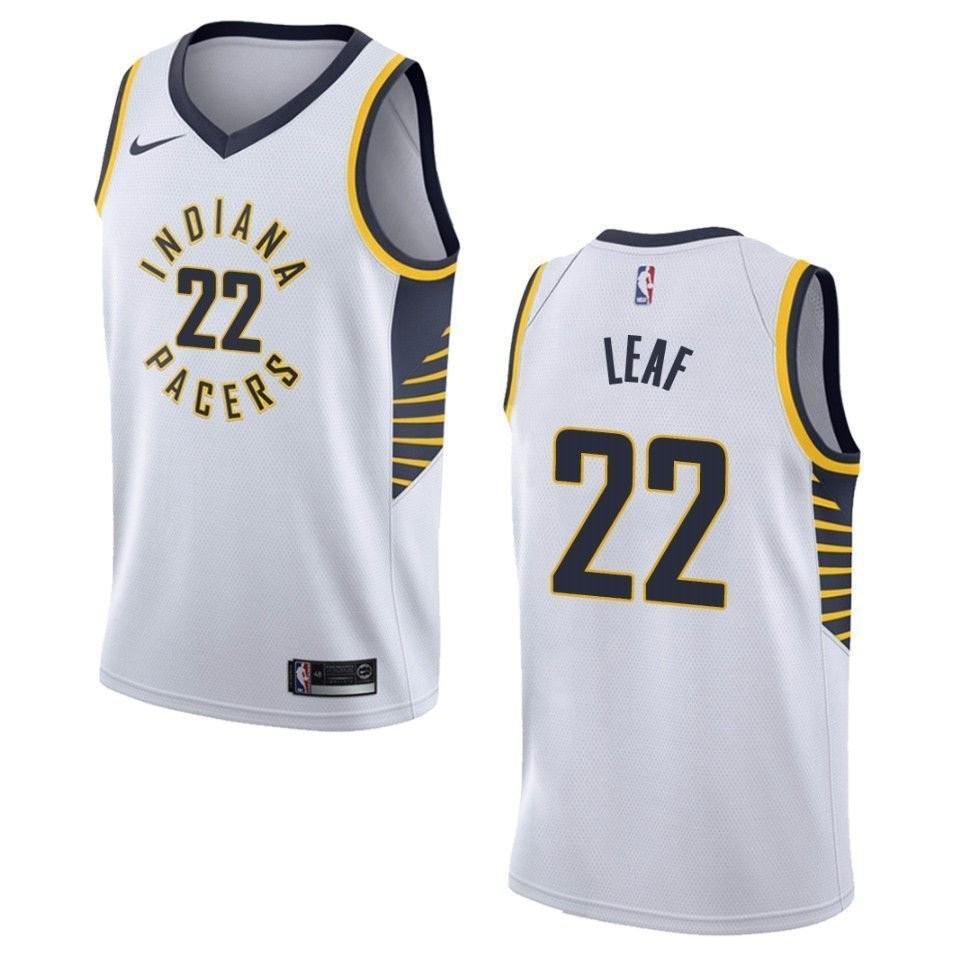 Men's Indiana Pacers T.J. Leaf #22 Association Swingman Jersey White