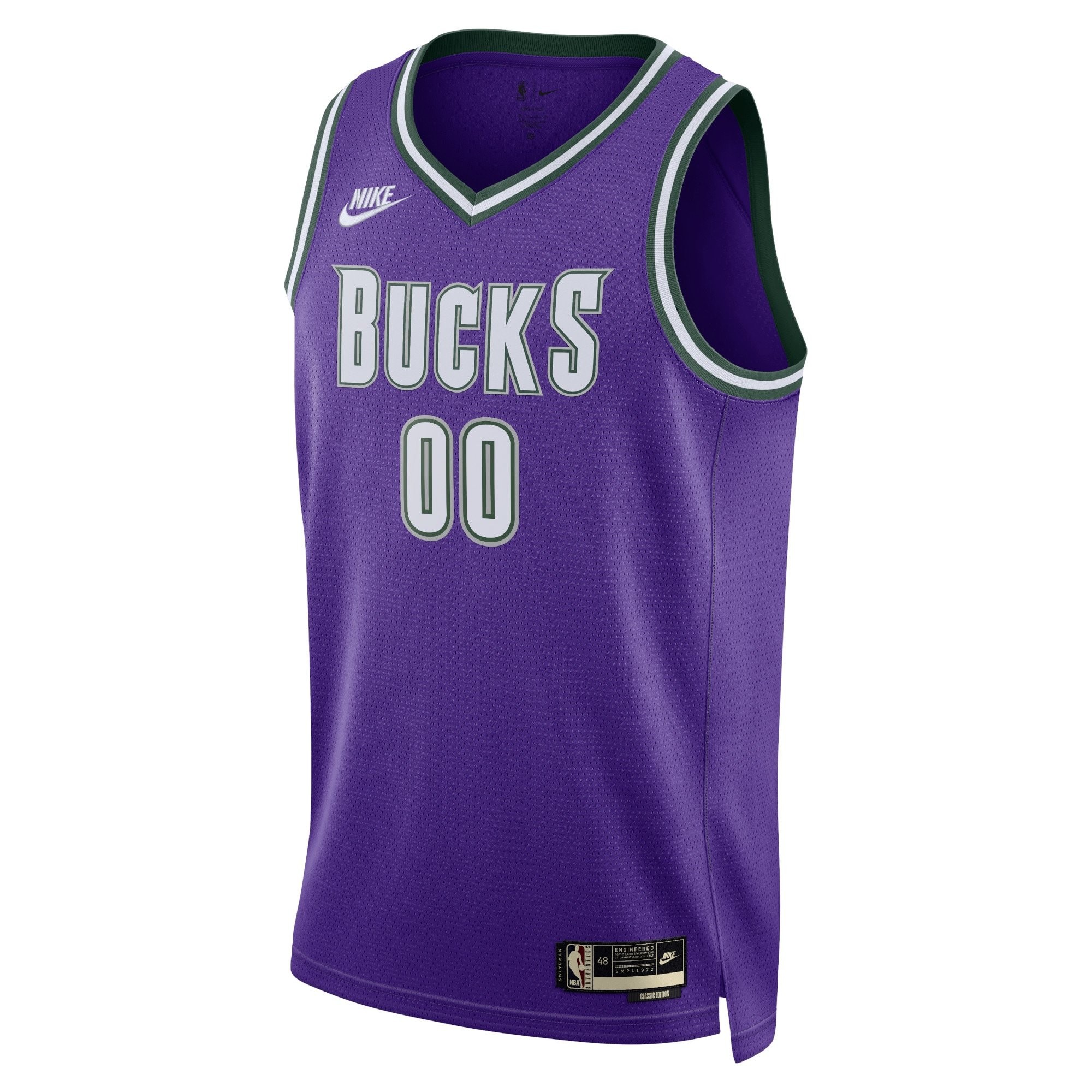Milwaukee Bucks Classic Edition Swingman Jersey 22 Mens Field Purple White Custom