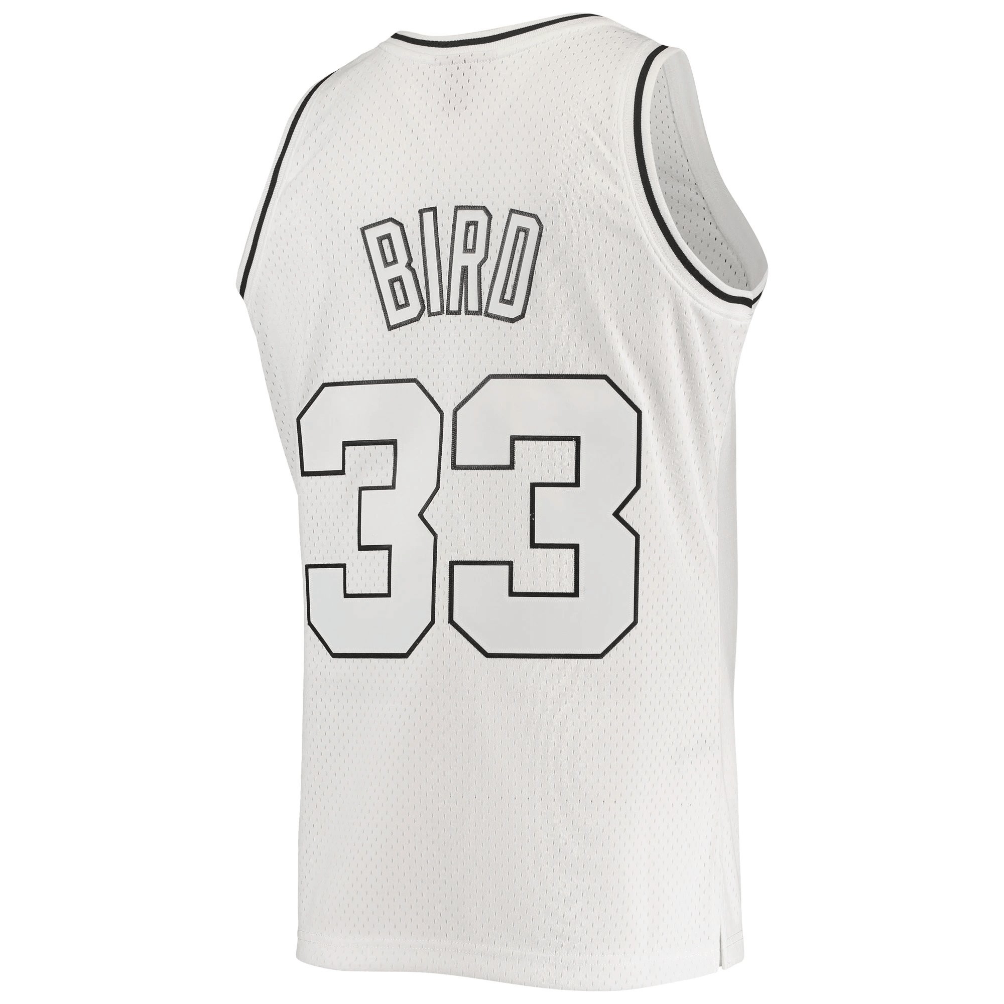 Larry Bird Boston Celtics Mitchell & Ness White Out Swingman Jersey - Image 3