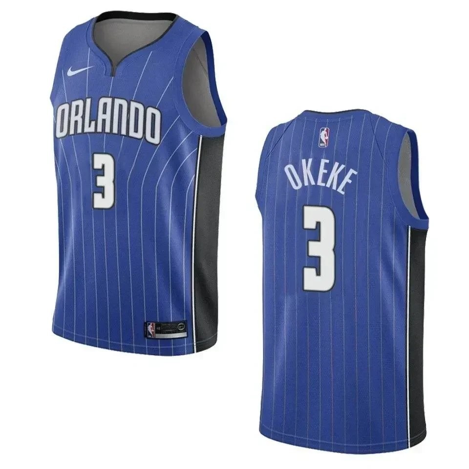 Men's Orlando Magic 3 Chuma Okeke Icon Swingman Jersey - Blue