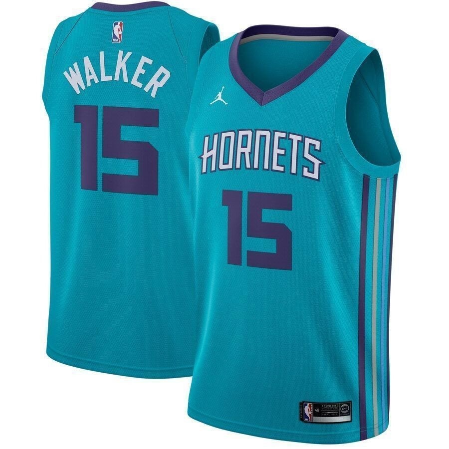 Kemba Walker Charlotte Hornets Swingman Jersey Teal Icon Edition - Unisex