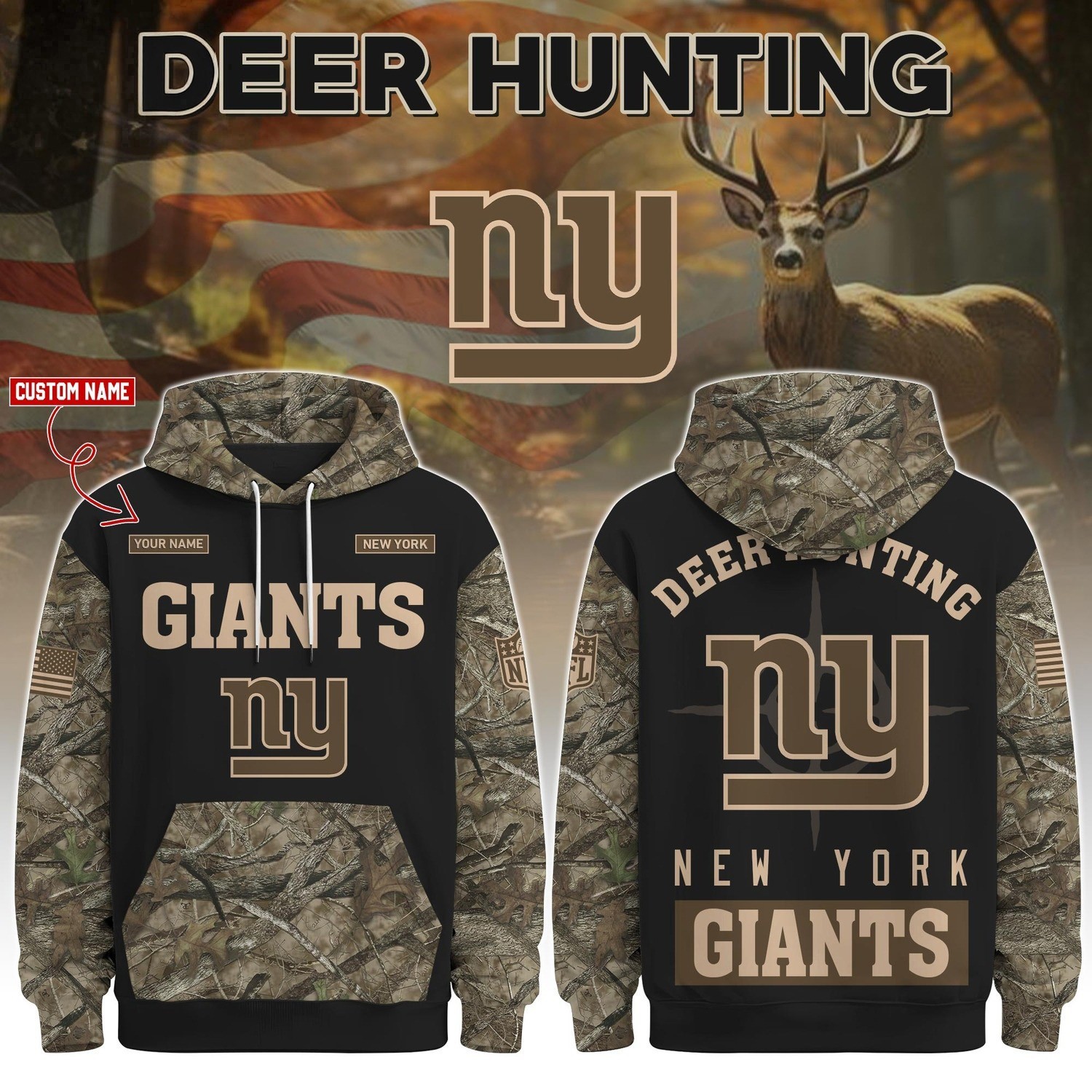 Musemora - Unisex New York Giants Hoodie - Game Day