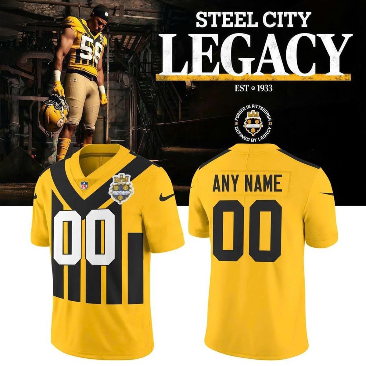 Musemora - Unisex Pittsburgh Steelers Jersey