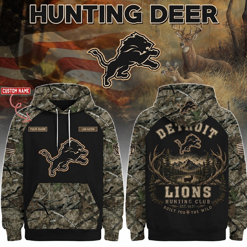 Musemora - Unisex Detroit Lions Hoodie