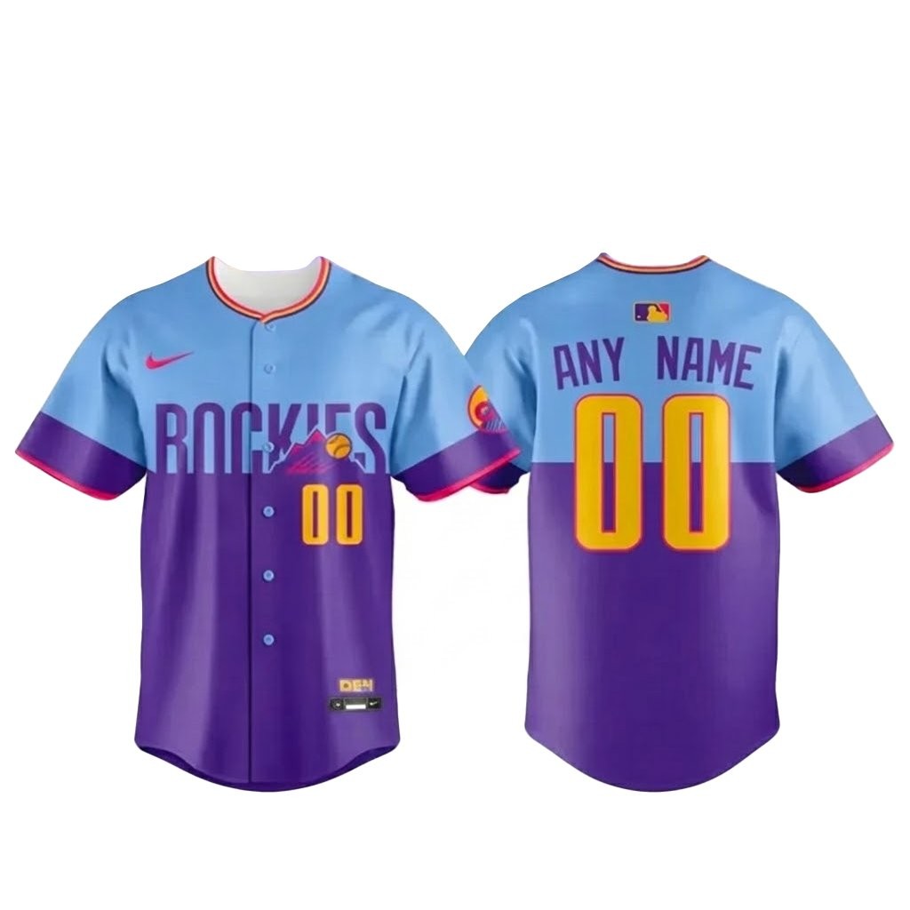 Colorado Rockies Purple-Light Baseball Jersey