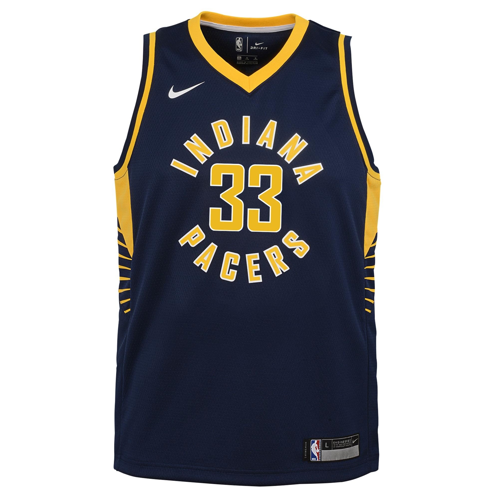 Indiana Pacers Icon Edition Swingman Jersey Navy Myles Turner Youth