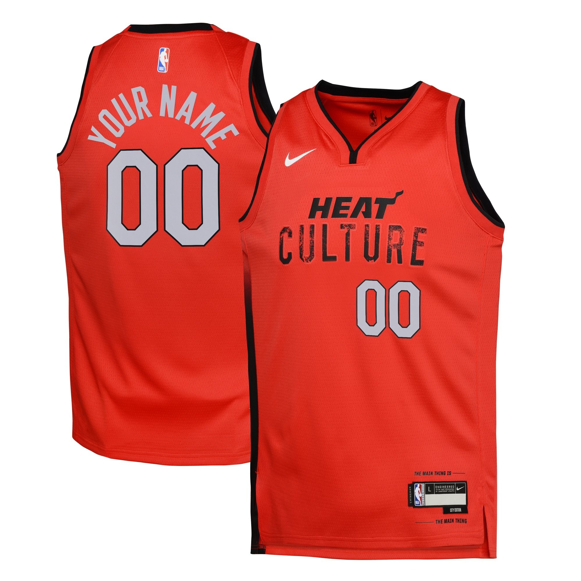 Miami Heat City Edition Swingman Jersey 2024 Custom Youth Multicolor