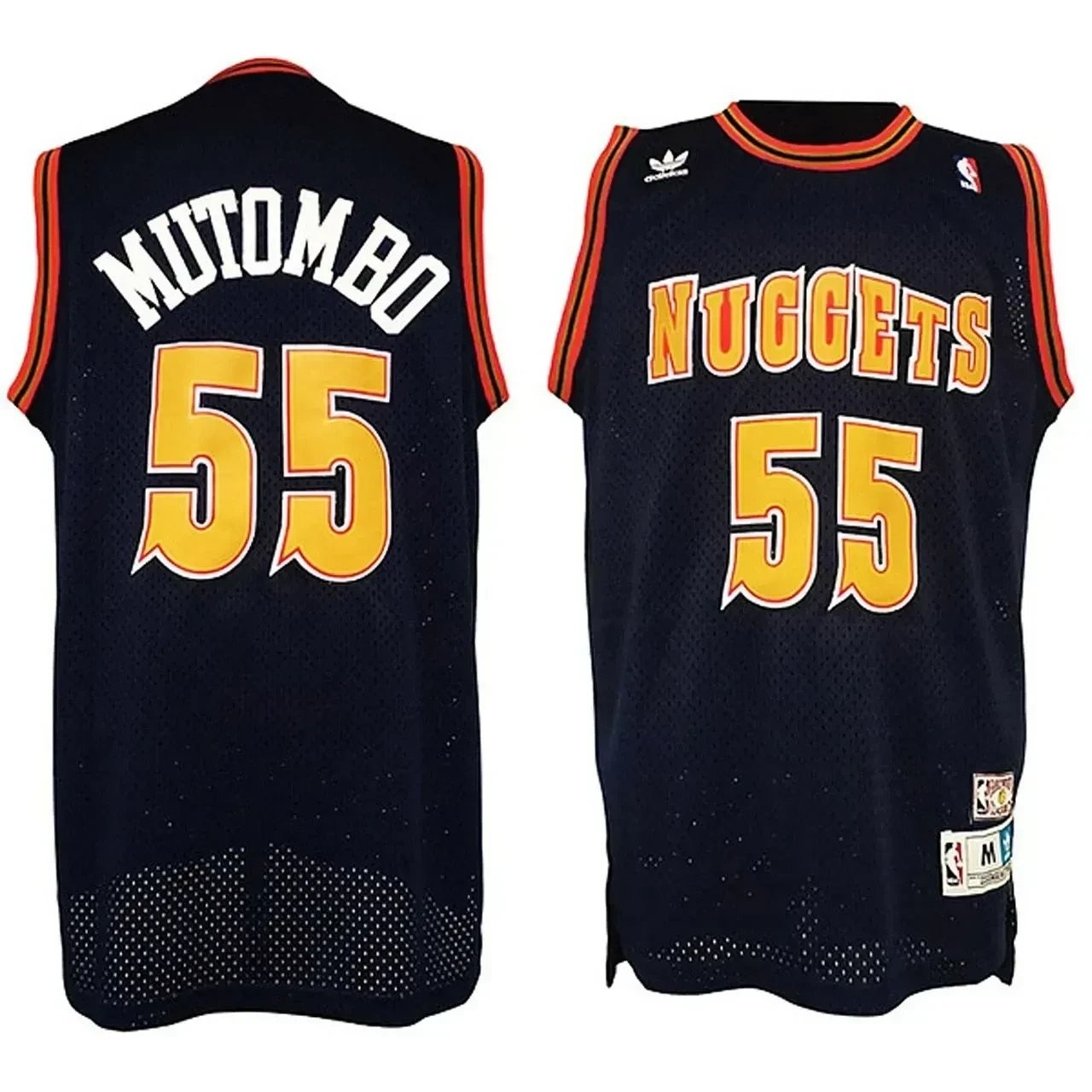 Men's Dikembe Mutombo Denver Nuggets 55 Classics Swingman Black Jersey