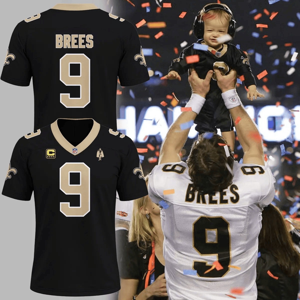 Musemora - Unisex New Orleans Saints Jersey - Football