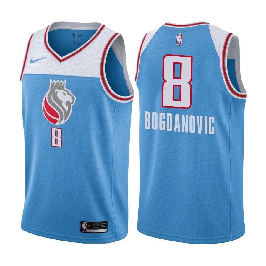 Kings Male Bogdan Bogdanovic 8 City Edition Blue Jersey