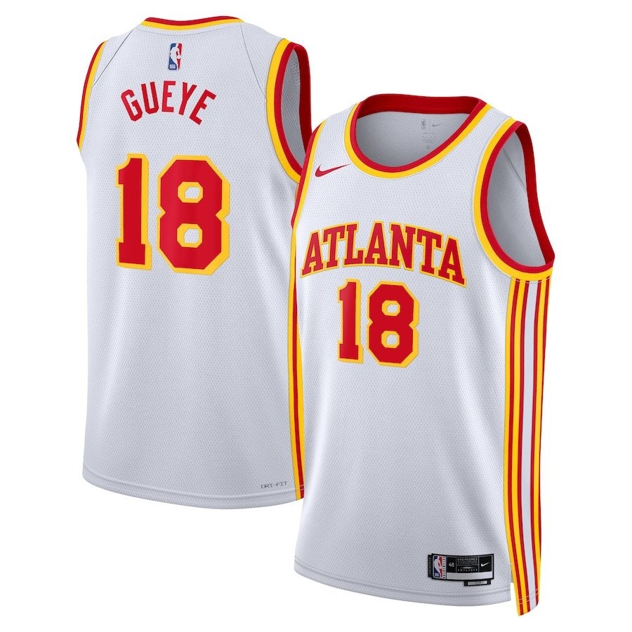 Mouhamed Gueye 18 Atlanta Hawks Unisex Swingman Jersey Association Edition White