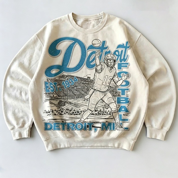 Musemora - Unisex Detroit Lions Sweatshirt - Football