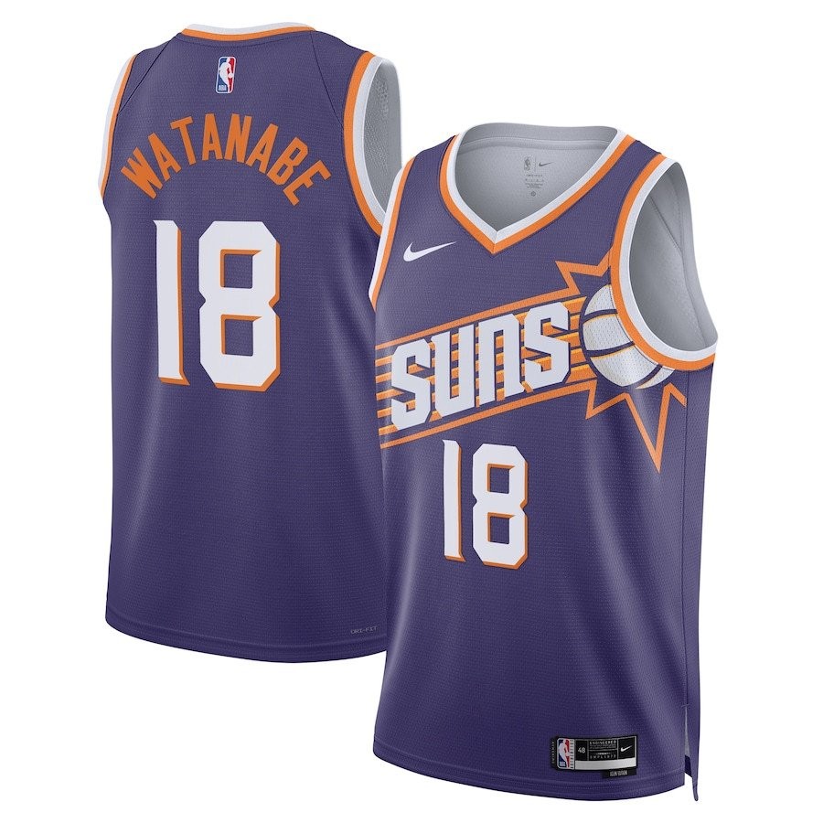 Yuta Watanabe Phoenix Suns 2023/24 Swingman Jersey Icon Edition Purple