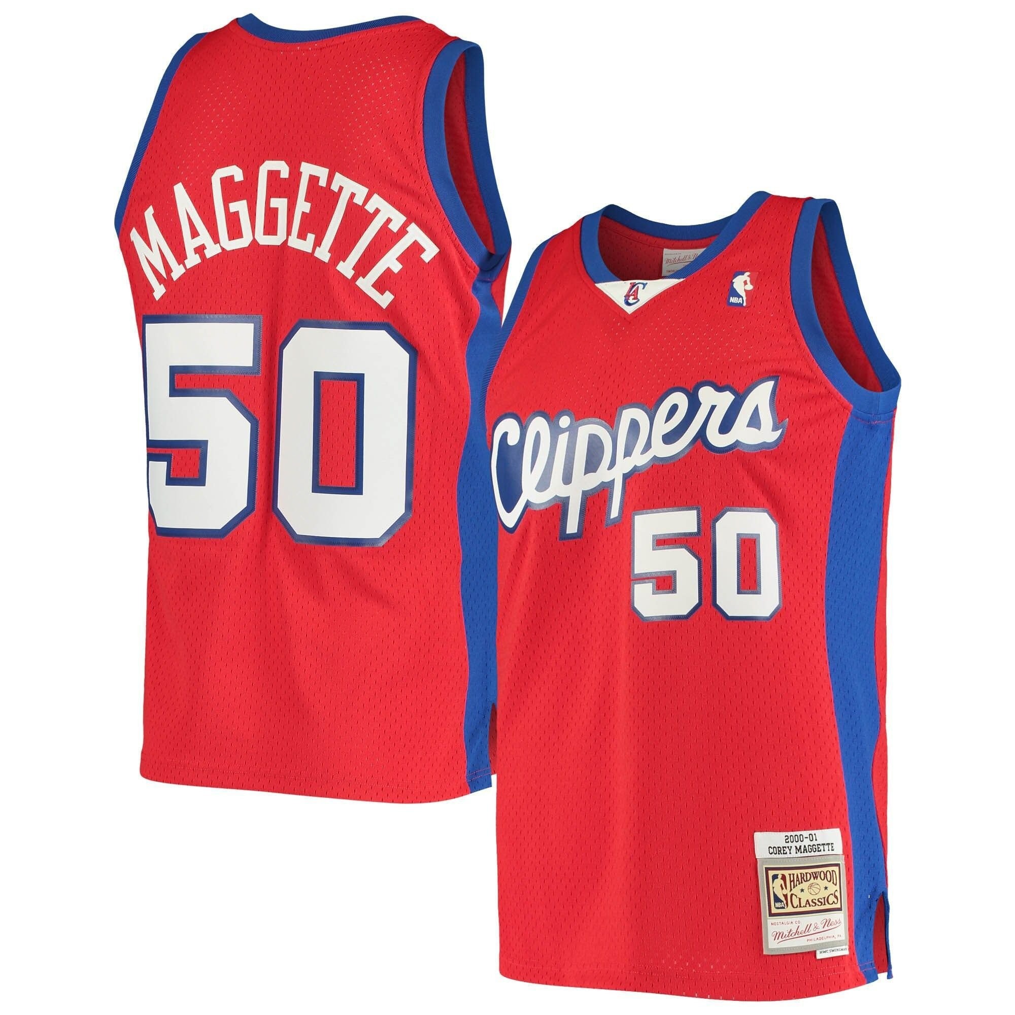 Corey Maggette La Clippers Mitchell Ness 2004/05 Hardwood Classics Swingman Jersey - Red