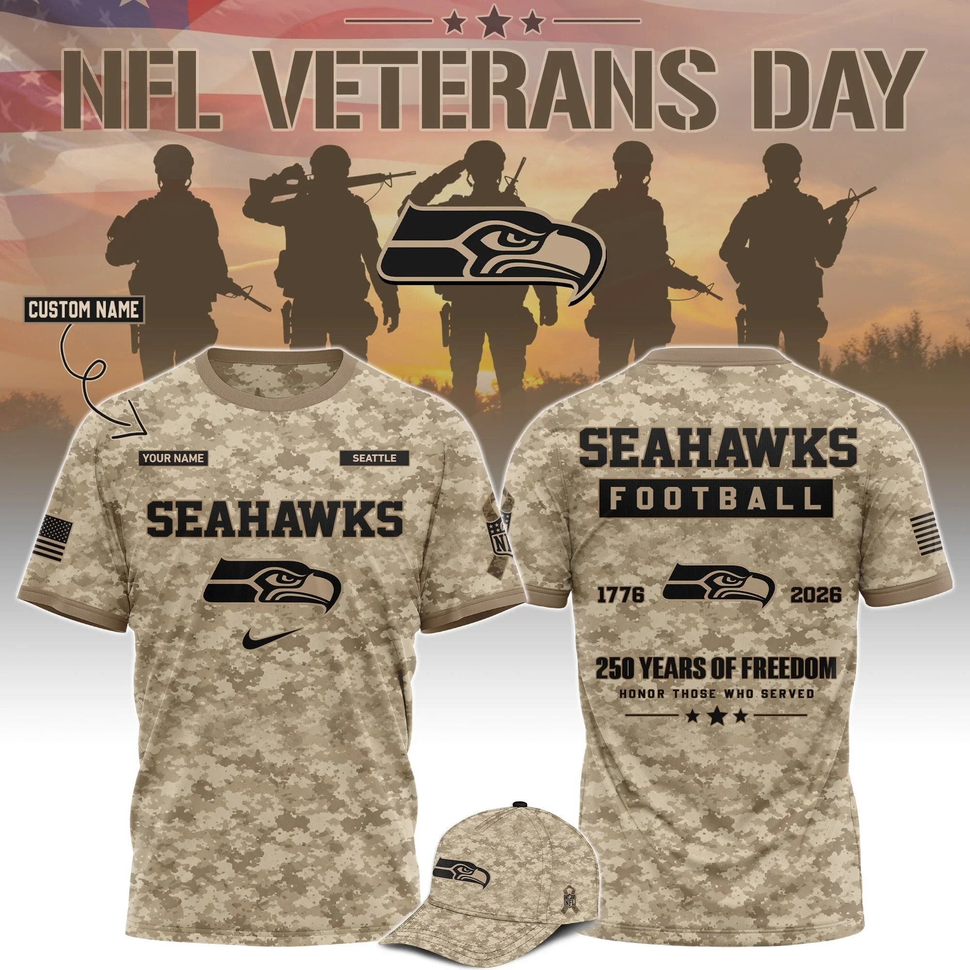 Musemora - Unisex Seattle Seahawks T-Shirt