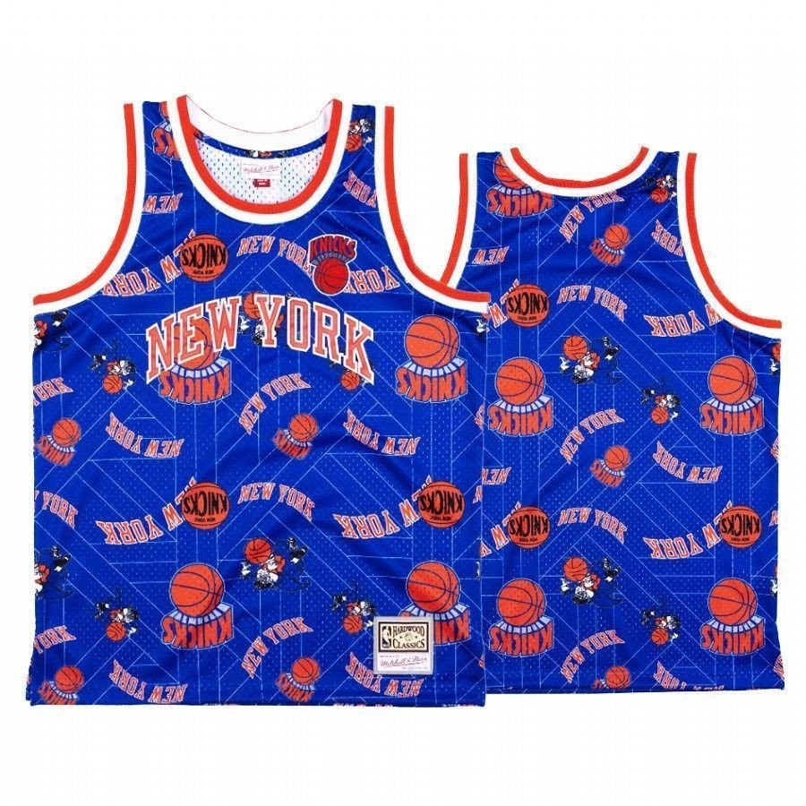 Men's New York Knicks Blue Tear Up Pack Jersey - 100% Polyester Lightweight Breathable
