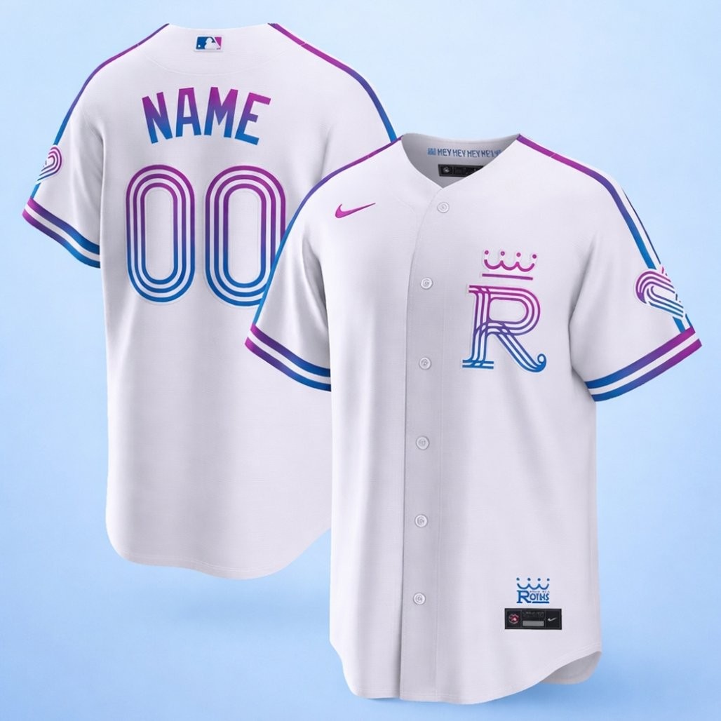 Custom Name and Number Kansas City Royals 2026 City Connect Stadium Baseball Jersey