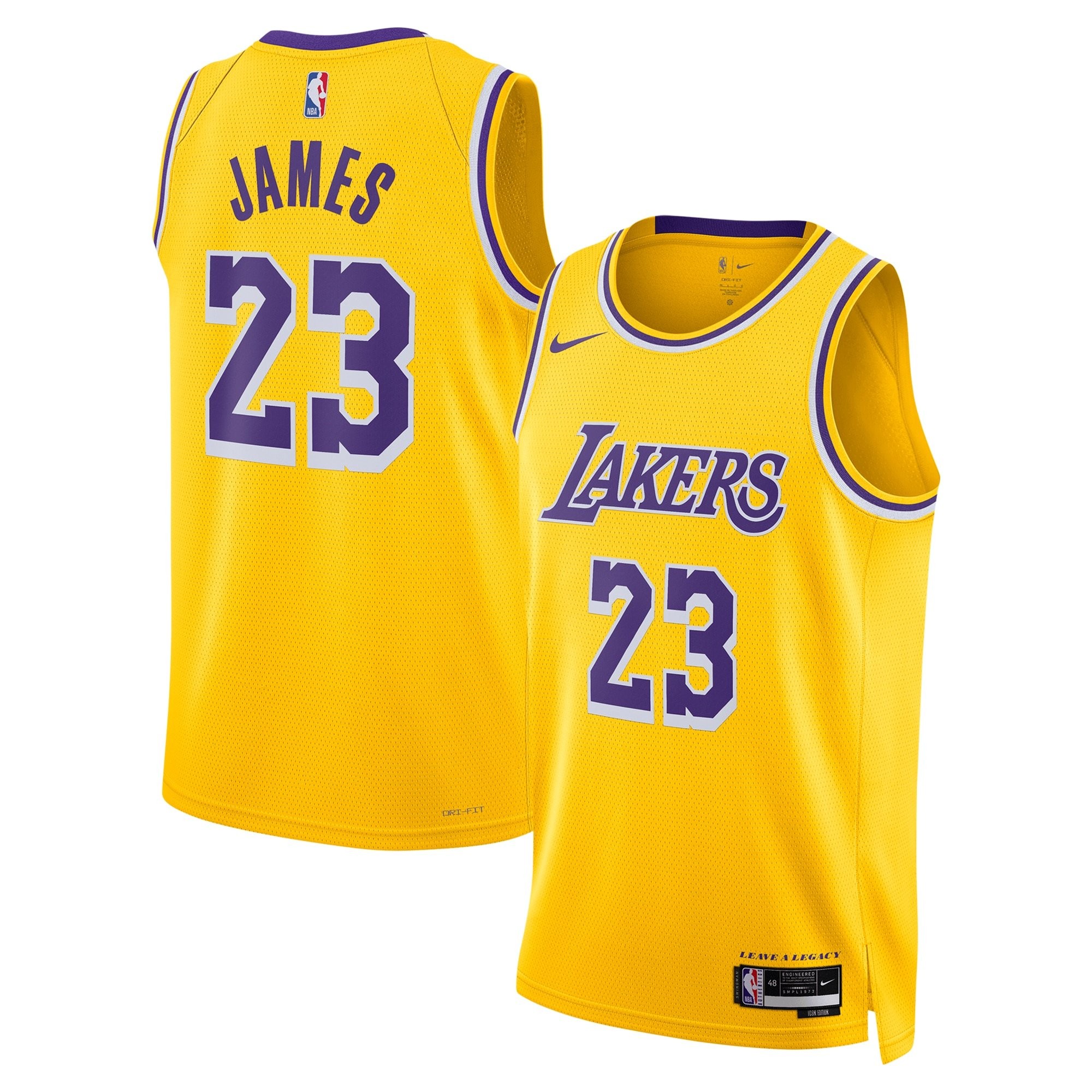 Los Angeles Lakers LeBron James Icon Swingman Jersey Unisex Multicolor