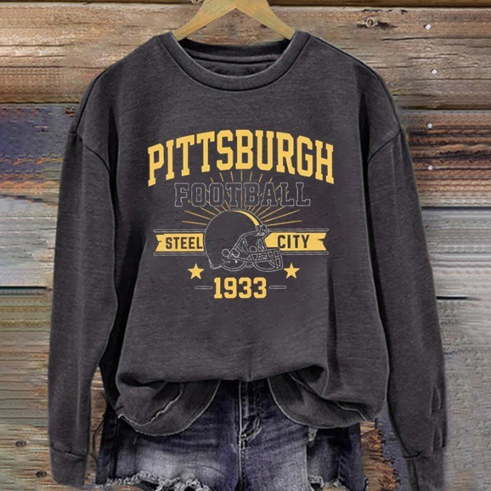 Musemora - Women's Pittsburgh Steelers Sweatshirt - Game Day Football