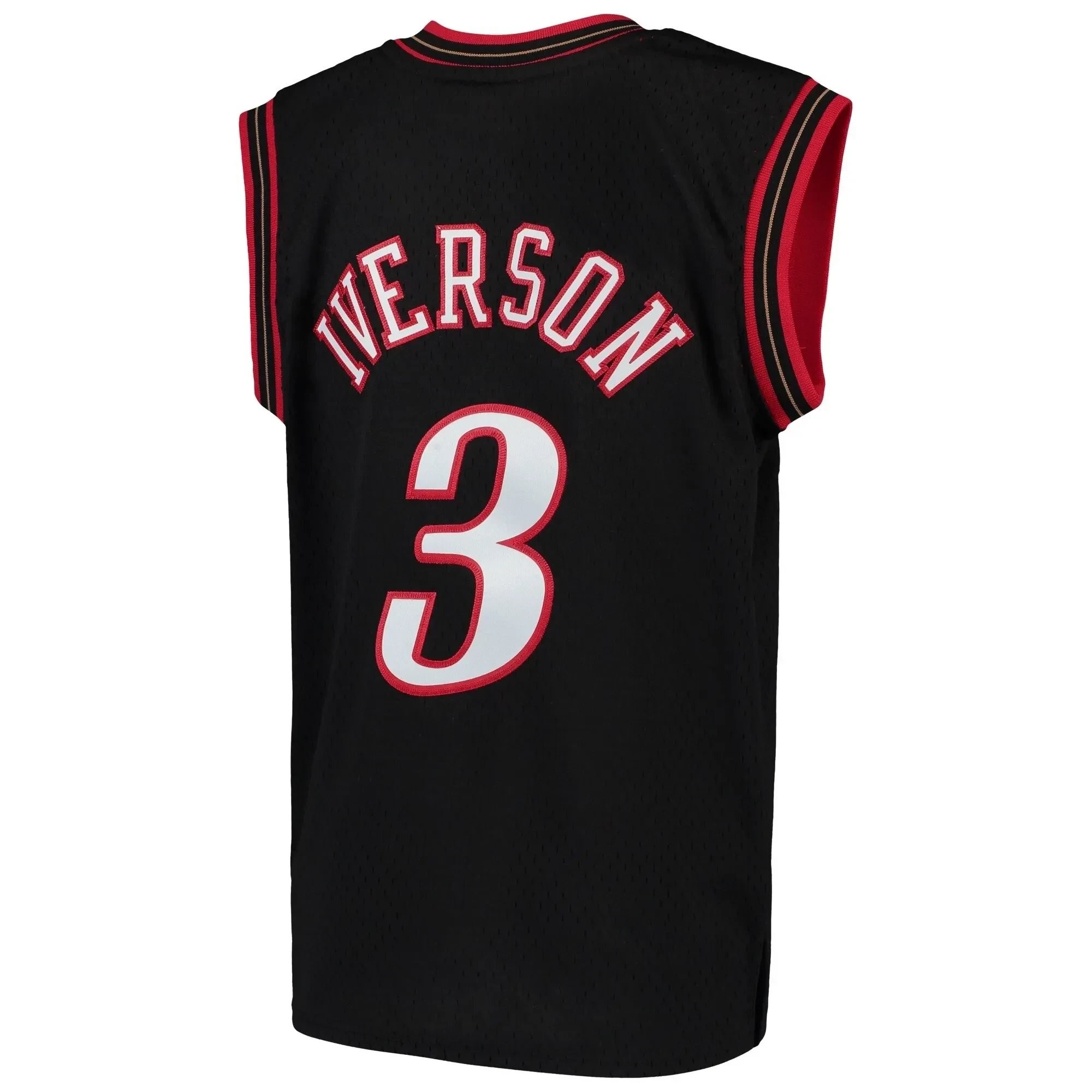 Allen Iverson Philadelphia 76ers Mitchell Ness Youth Hardwood Classics Swingman Throwback Jersey - Royal - Image 3