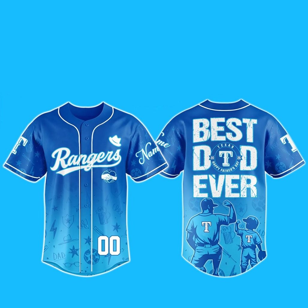 Custom Name and Number Texas Rangers Happy Father’s Day 2026 Best Momma Ever Baseball Jersey