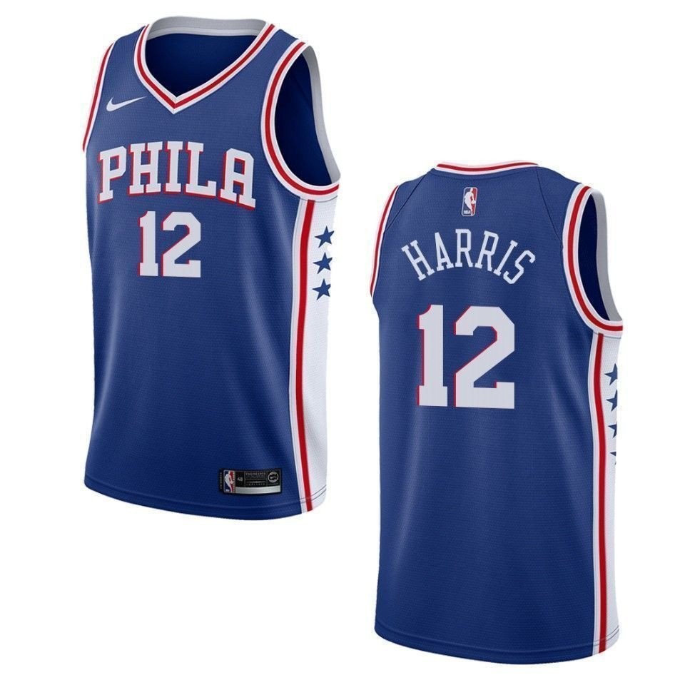 Men's Philadelphia 76ers Tobias Harris #12 Icon Swingman Jersey Blue