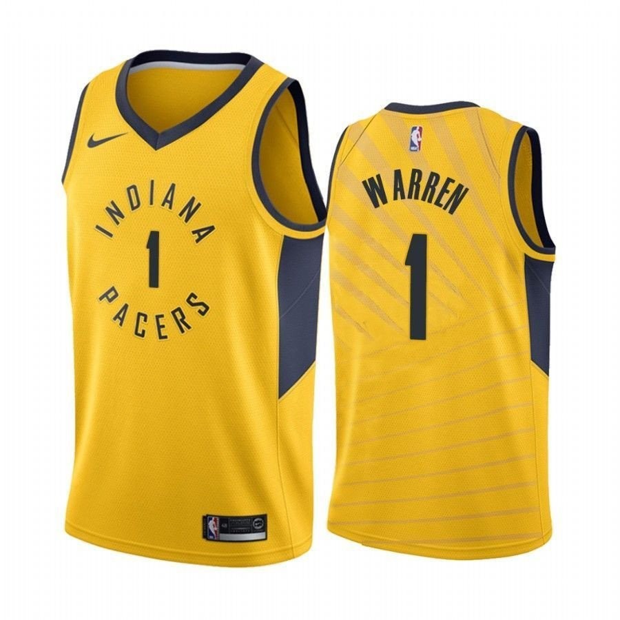 Men's Indiana Pacers T.J. Warren #1 Stitched Jersey Multicolor S-3XL