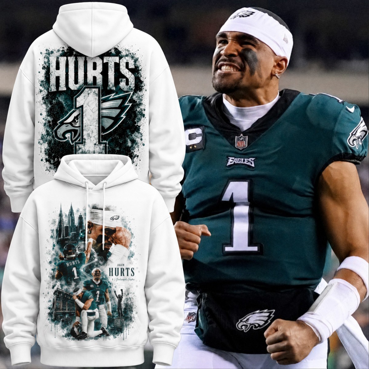 Musemora - Unisex Philadelphia Eagles Hoodie