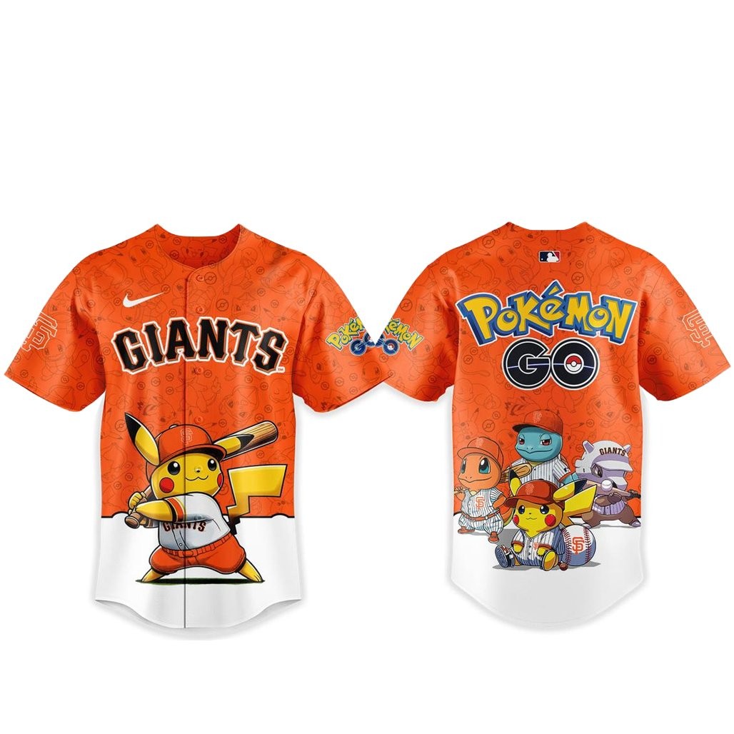 San Francisco Giants Pokemon Go Night 2026 Game Baseball Jersey