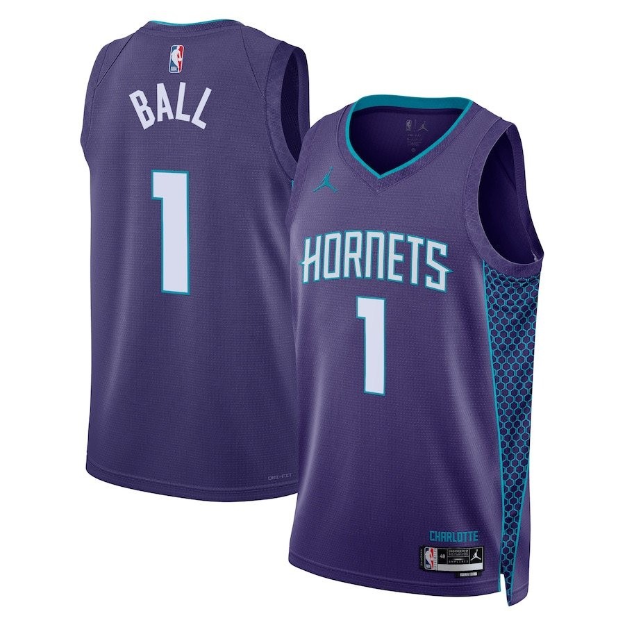 LaMelo Ball 1 Charlotte Hornets Unisex Swingman Jersey Statement Edition Purple