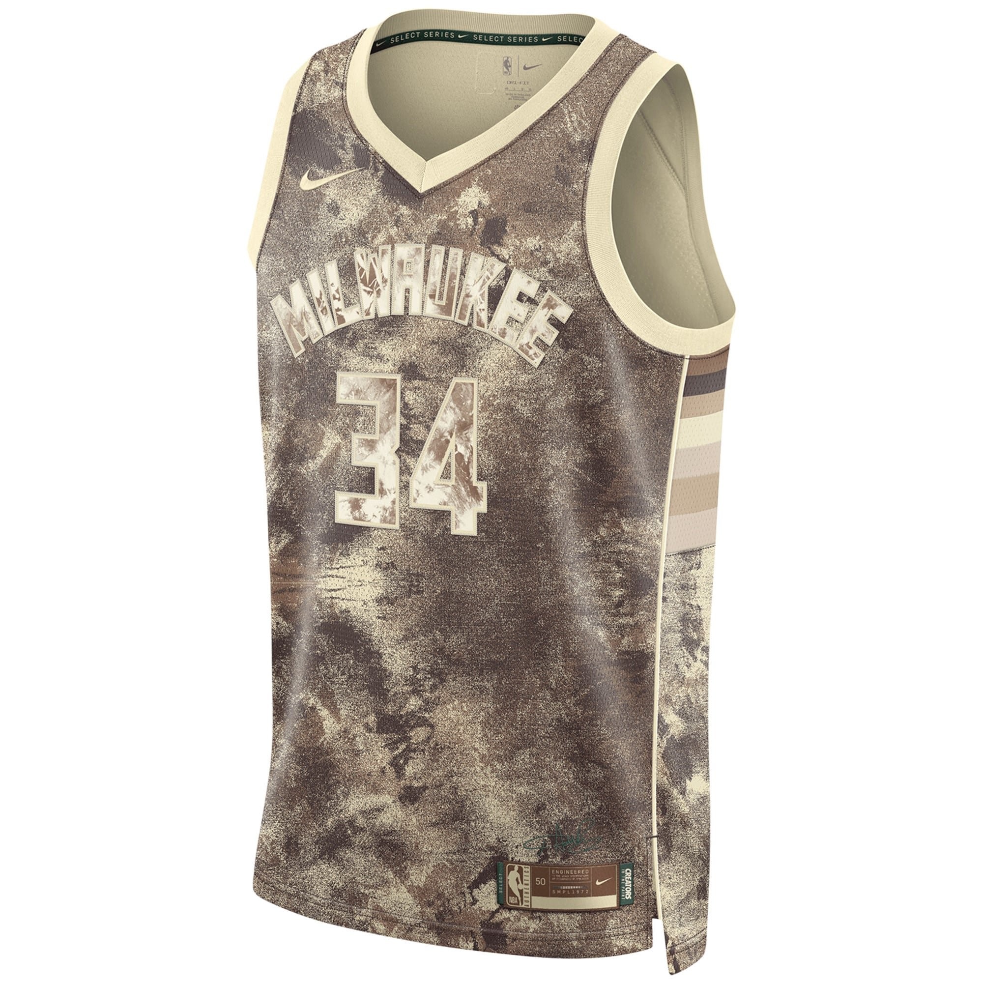 Milwaukee Bucks Giannis Antetokounmpo MVP Select Series Jersey Mens Multicolor