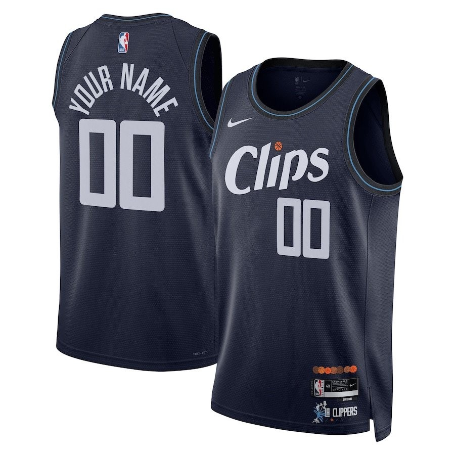 Los Angeles Clippers 2023/24 City Swingman Custom Men Jersey Navy