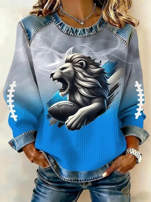 Musemora - Unisex Detroit Lions Sweatshirt - Football