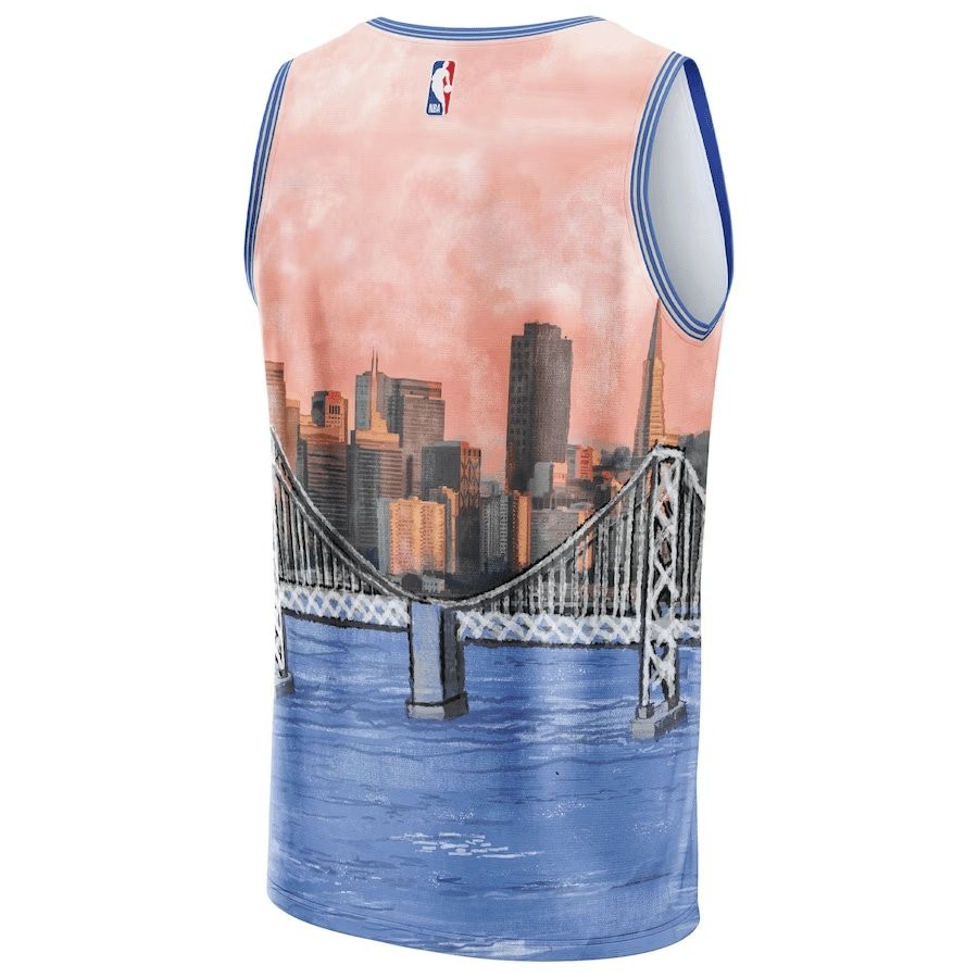 Golden State Warriors NBA & KidSuper Studios Unisex Hometown Jersey - Blue - Image 3