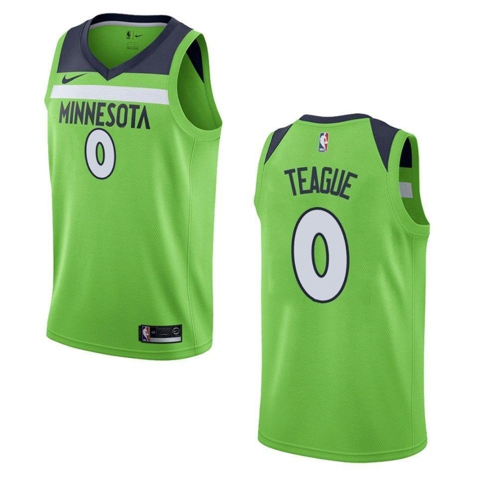 Men's Minnesota Timberwolves Jeff Teague Statement Swingman Jersey Green S-3XL