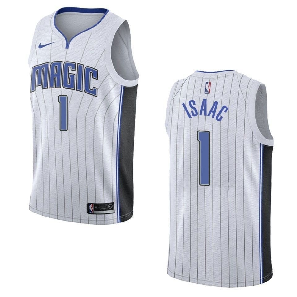 Men's Orlando Magic Jonathan Isaac Association Swingman Jersey White S-3XL