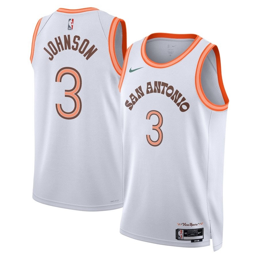 Keldon Johnson San Antonio Spurs 2023/24 City Edition Swingman Jersey White Unisex