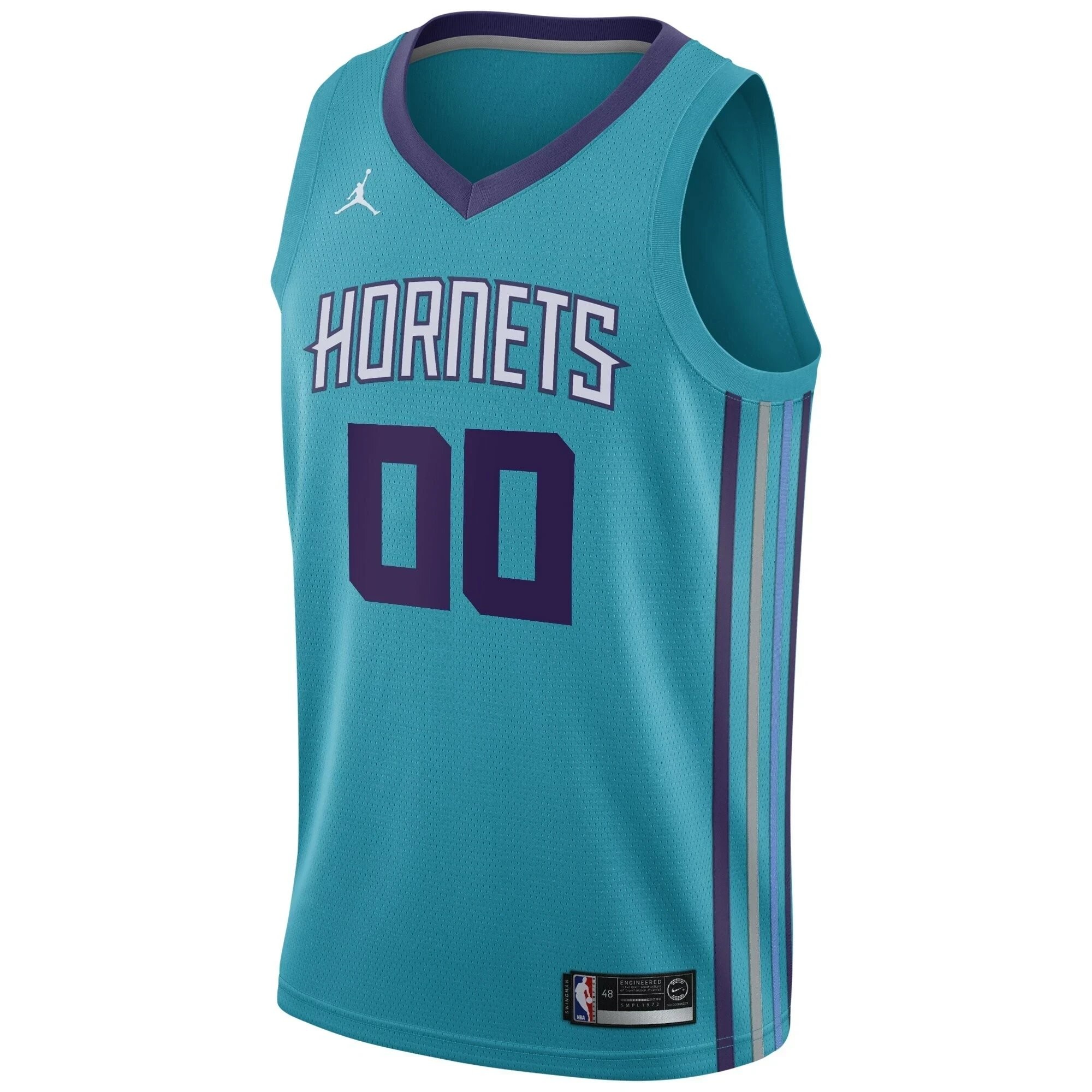 Charlotte Hornets Swingman Custom Jersey Teal - Icon Edition - Image 5