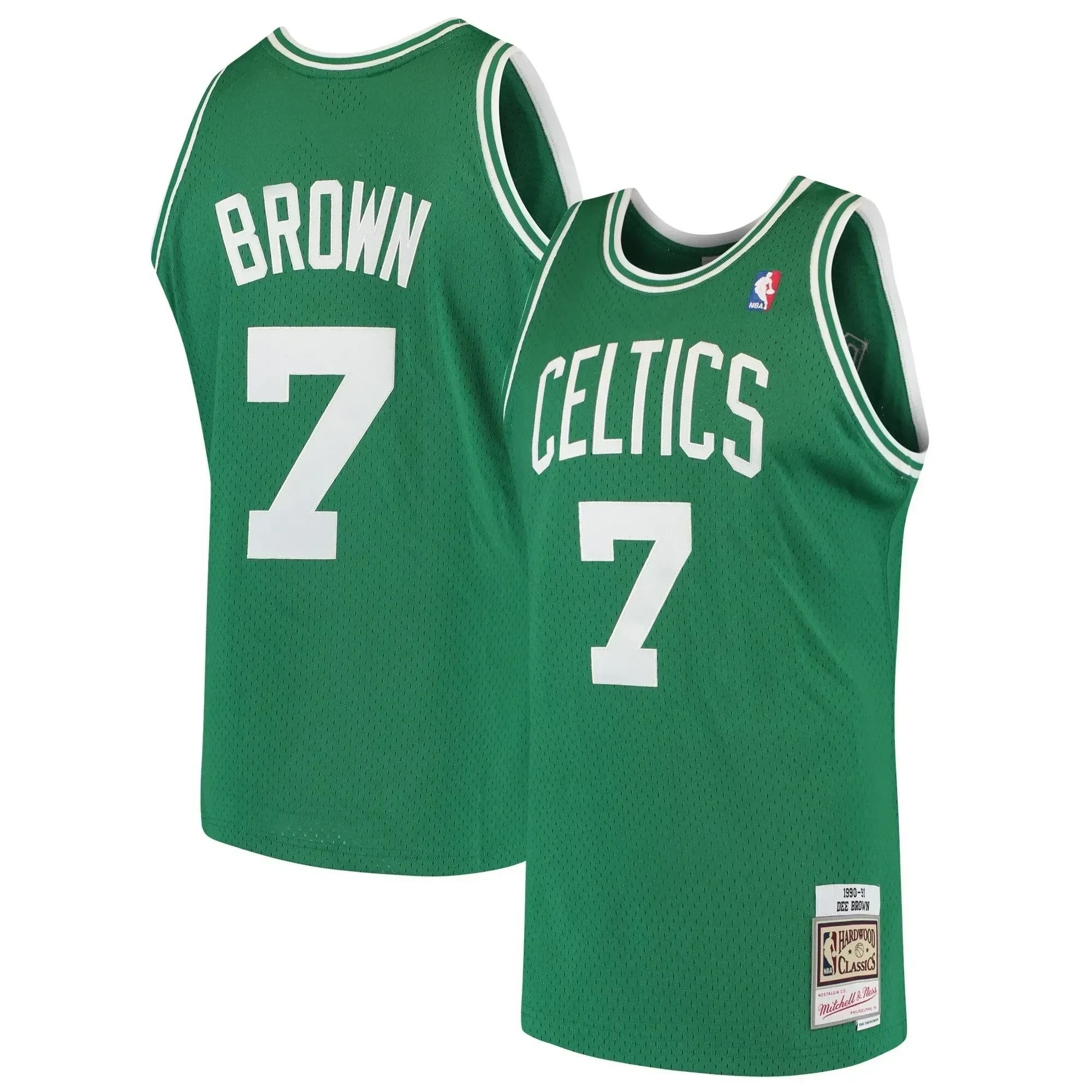 Dee Brown Boston Celtics Mitchell Ness 1985-86 Hardwood Classics Swingman Jersey - Kelly Green