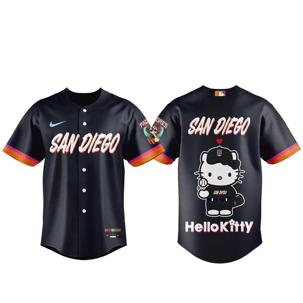 San Diego Padres City Connect 2026 x Hello Kitty Baseball Jersey