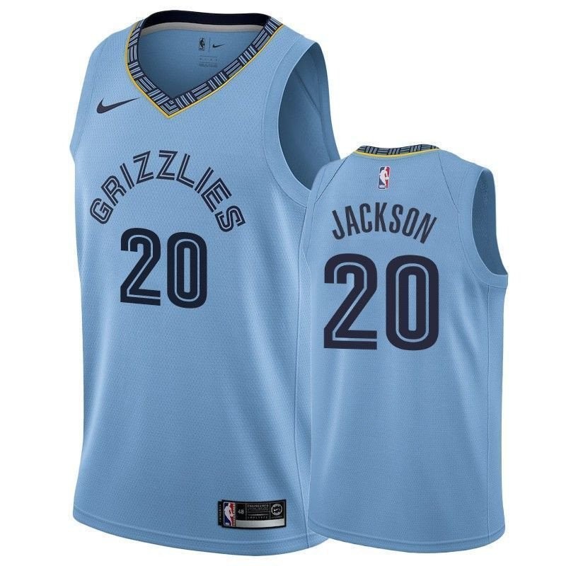 Men's Memphis Grizzlies Josh Jackson #20 Stitched Jersey Multicolor S-3XL
